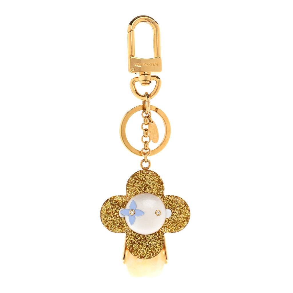 Louis Vuitton Strass Vivienne Porte Cles Charm Key Holder Gold