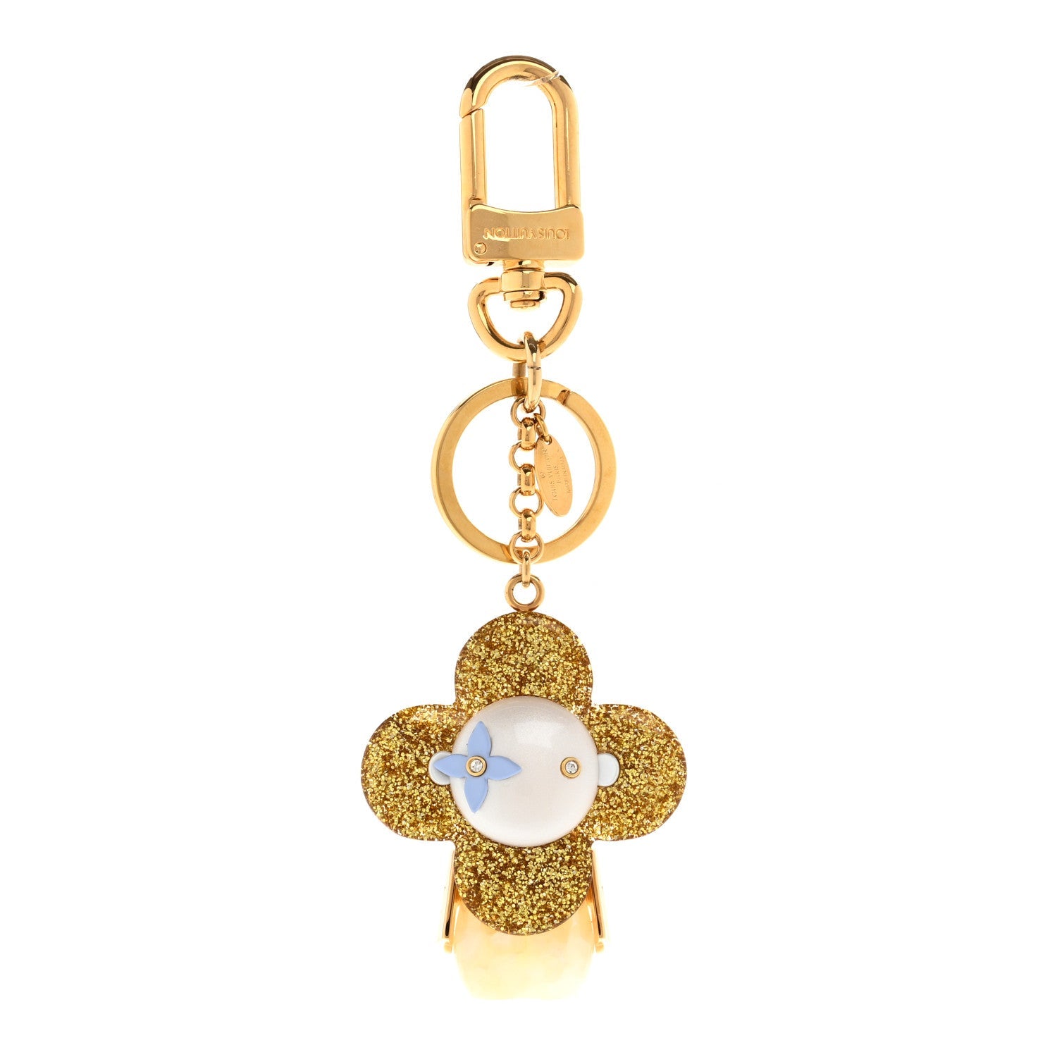 Louis Vuitton Strass Vivienne Porte Cles Charm Key Holder Gold