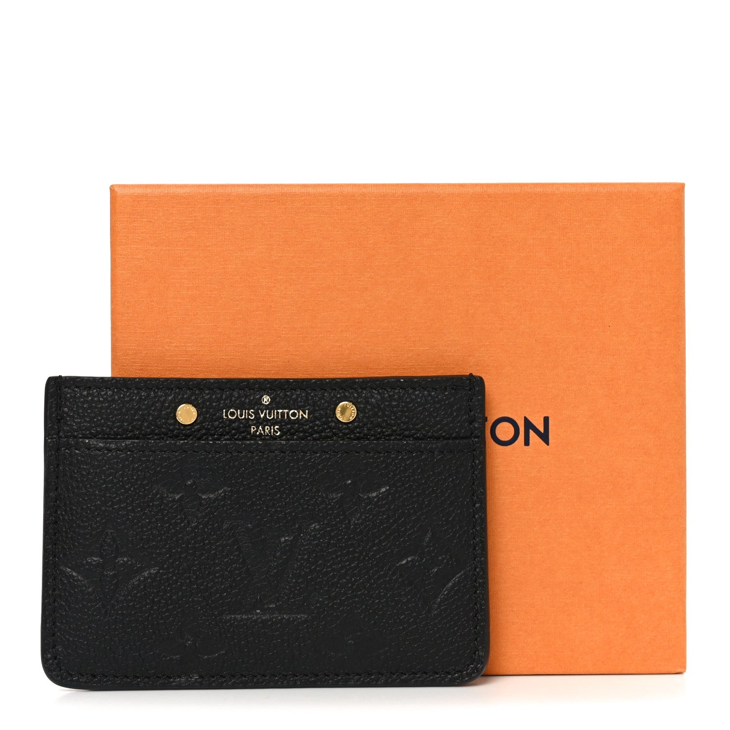 Louis Vuitton Empreinte Card Holder Black