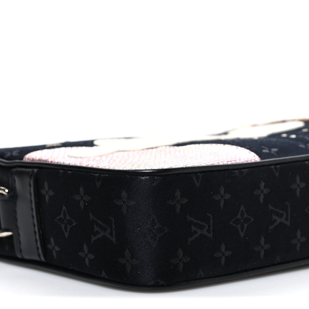 Louis Vuitton Satin Mini Monogram Conte De Fees Pochette Black