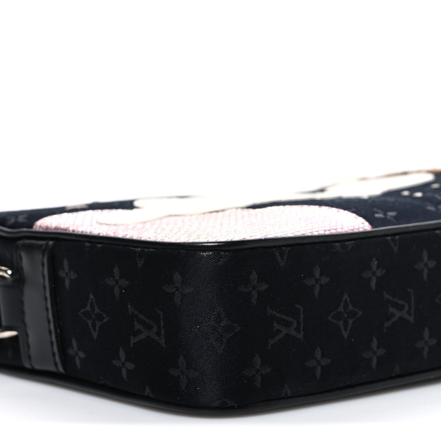 Louis Vuitton Satin Mini Monogram Conte De Fees Pochette Black