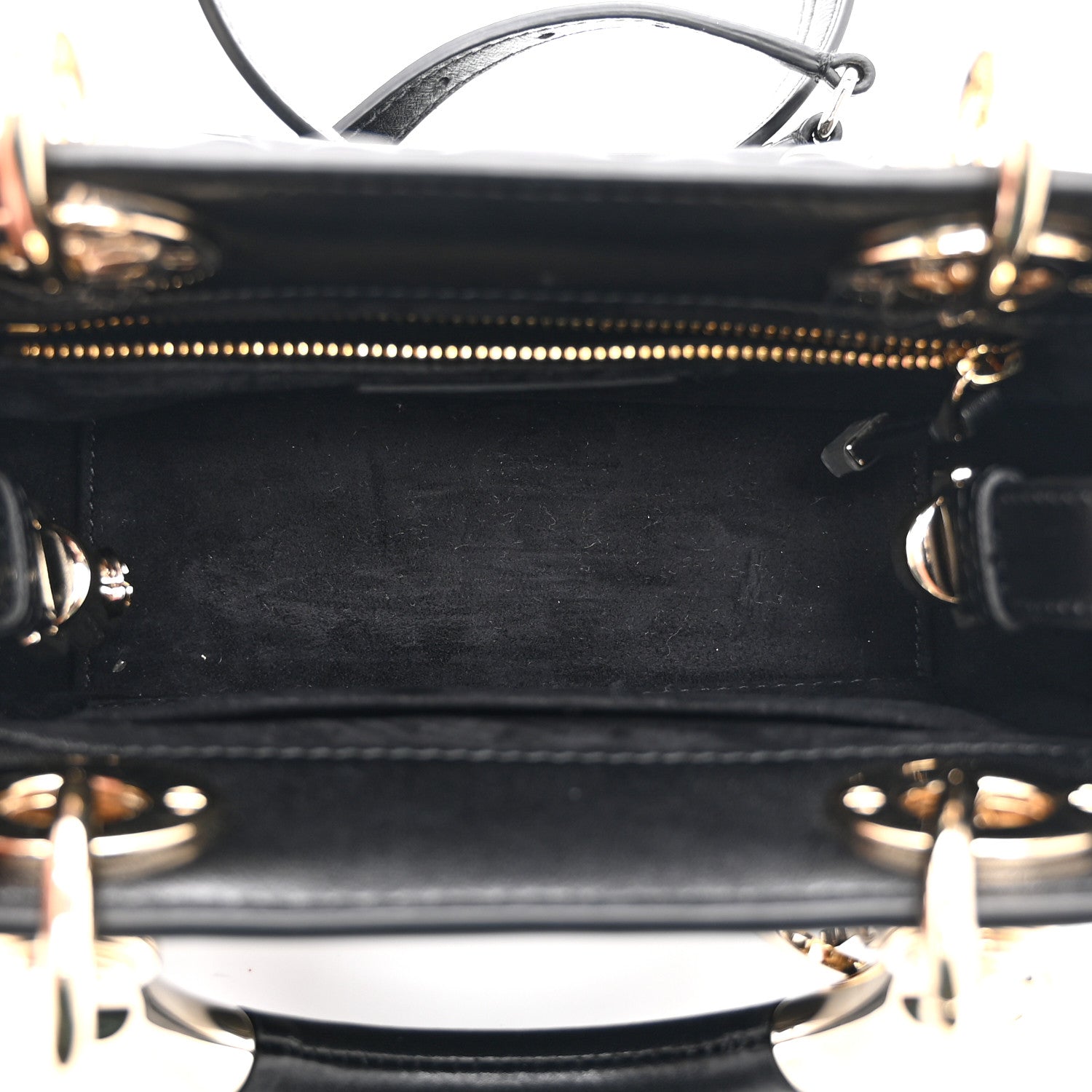 Christian Dior Calfskin Cannage Mini The Lady 95.22 Black