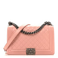 Chanel Lambskin Quilted New Medium Boy Flap Light Pink