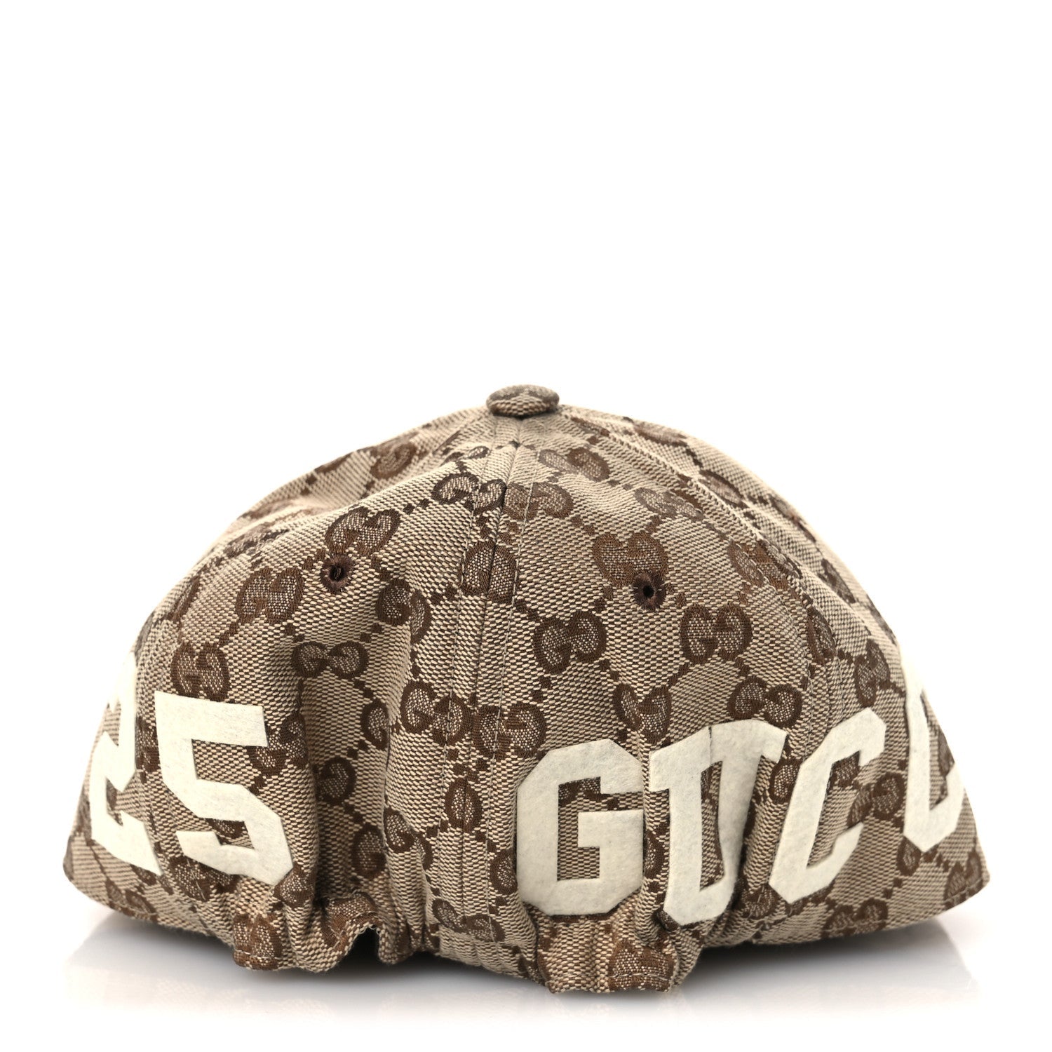 Gucci Monogram Patch Logo Soft Baseball Hat S Beige Cocoa