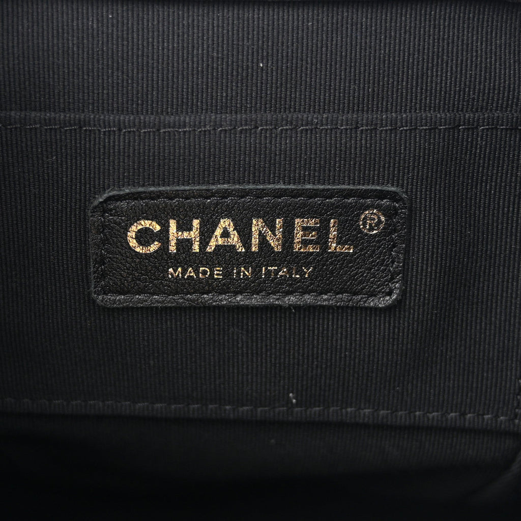 Chanel Lambskin Quilted Small Duma Drawstring Backpack Black