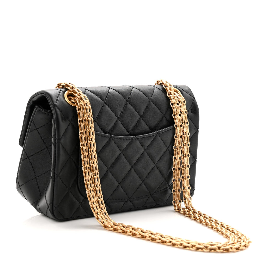 Chanel Calfskin Quilted 2.55 Reissue Mini Flap Black