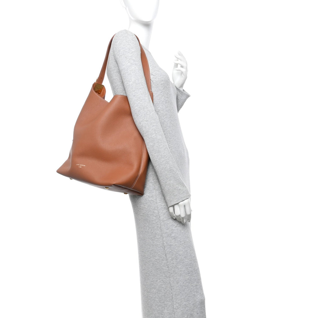 Louis Vuitton Grained Calfskin Low Key Hobo MM Cognac