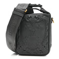 Louis Vuitton Calfskin Monogram Embossed Cruiser Messenger Dark Shadow Gray