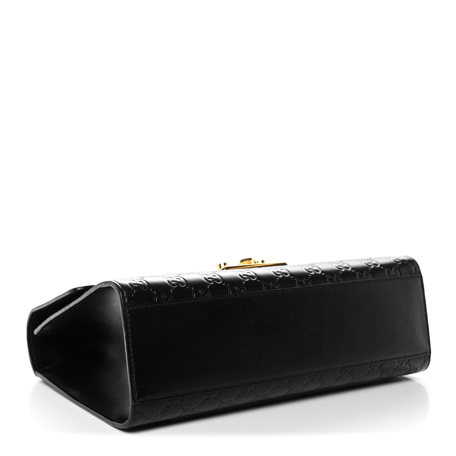 Gucci Guccissima Medium Padlock Shoulder Bag Black