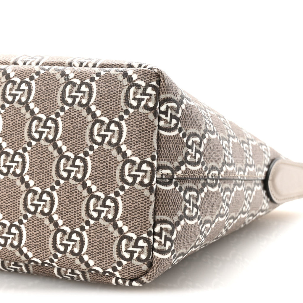 Gucci GG Shadow Monogram Super Mini Ophidia Shoulder Bag Taupe