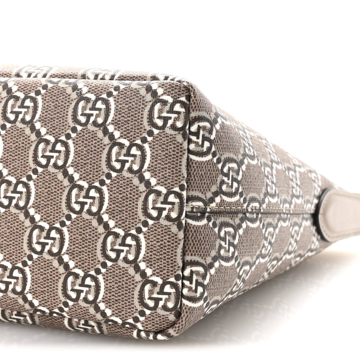 Gucci GG Shadow Monogram Super Mini Ophidia Shoulder Bag Taupe