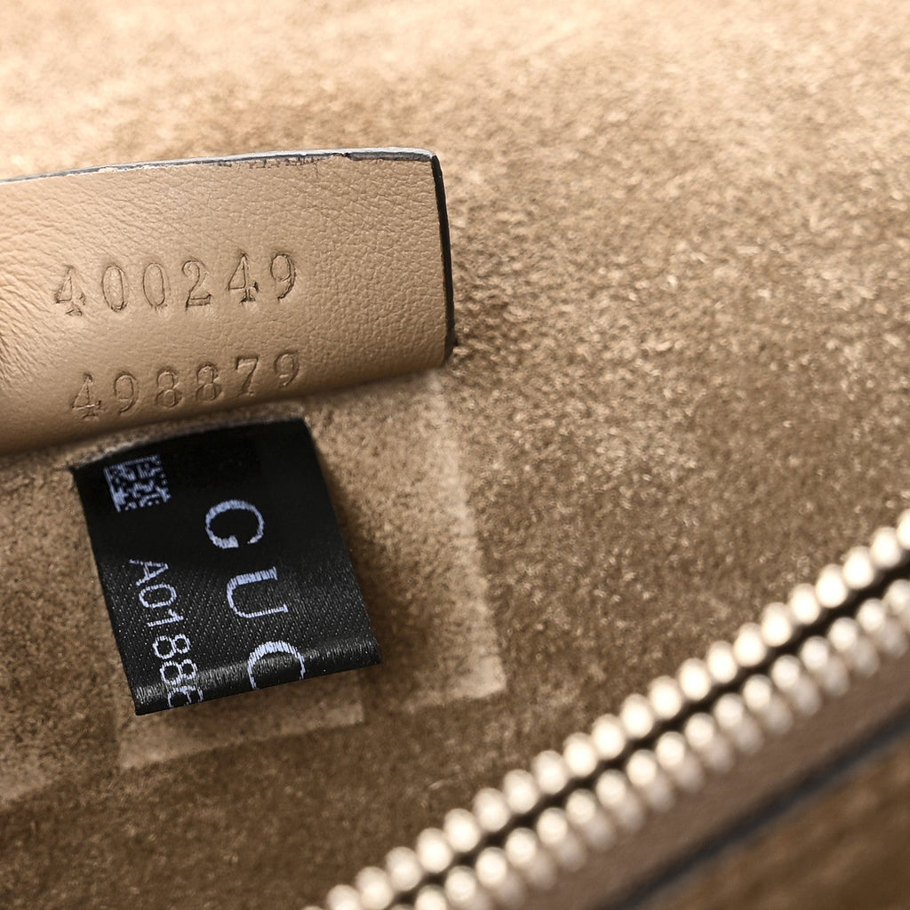 Gucci GG Supreme Monogram Small Dionysus Shoulder Bag Taupe