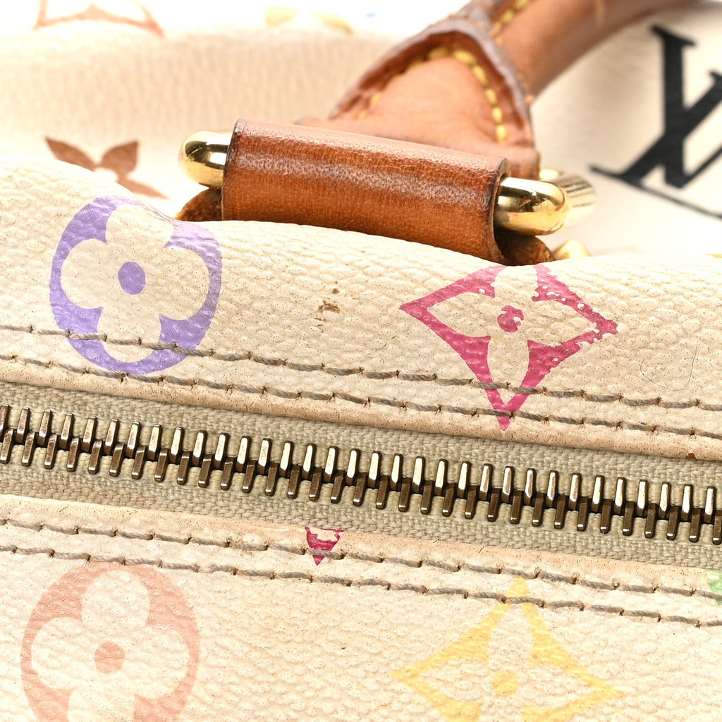 Louis Vuitton Monogram Multicolor Speedy 30 White