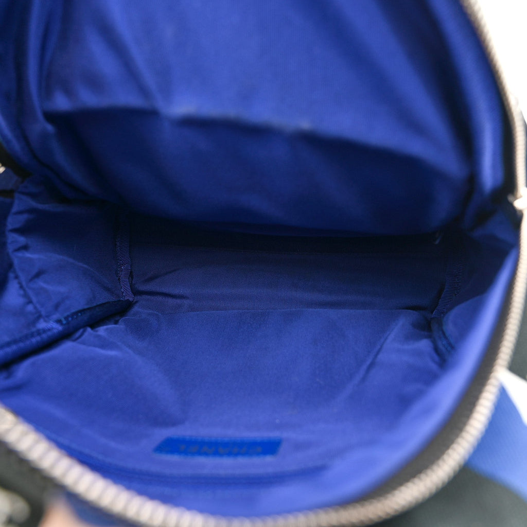 Chanel Canvas Cruise La Pausa Print Backpack Blue Multicolor