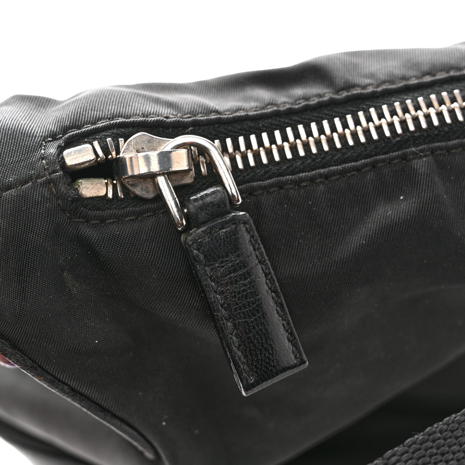 Prada Nylon Shoulder Bag  Black