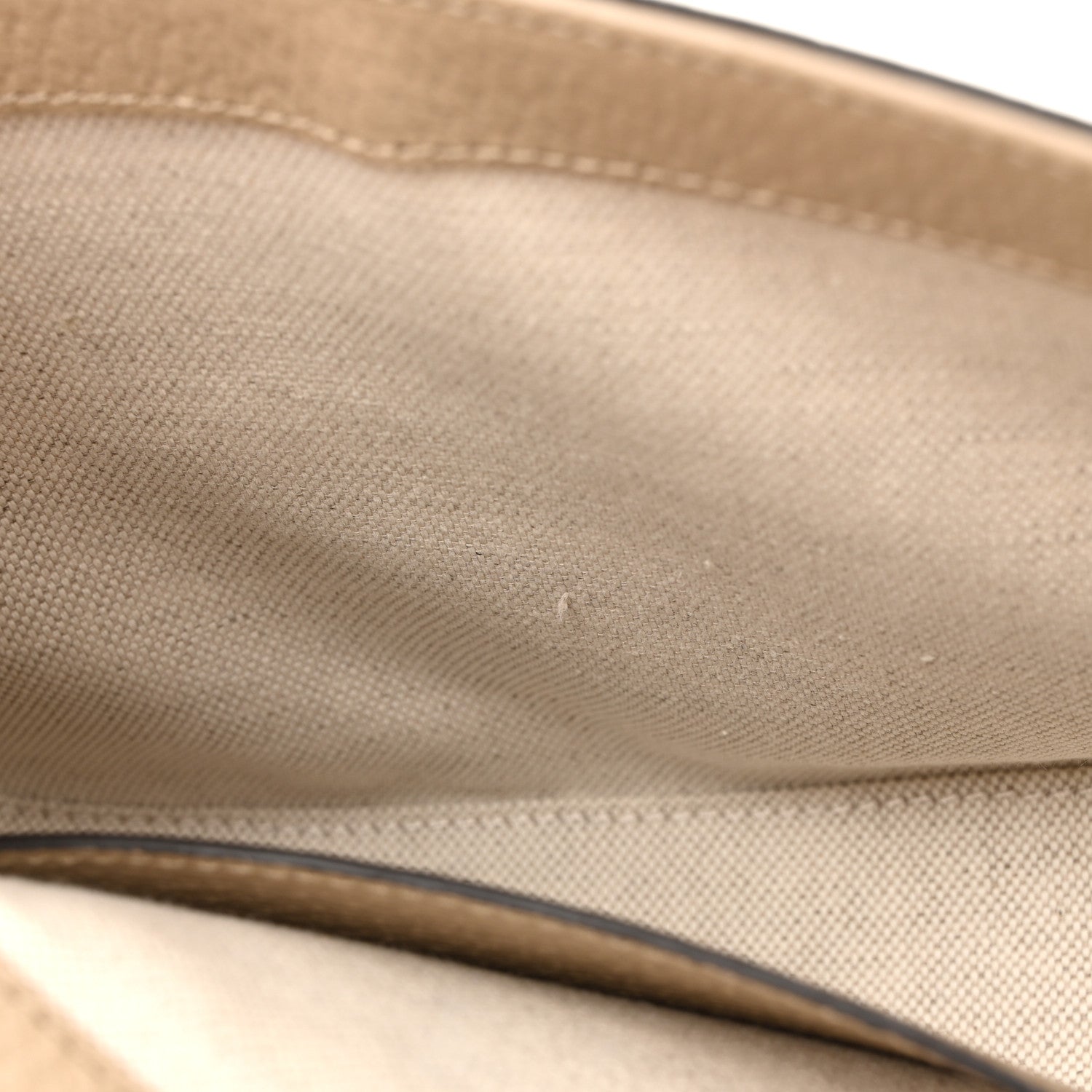 Gucci GG Supreme Monogram Textured Dollar Calfskin Web Mini Horsebit 1955 Shoulder Bag Beige Mystic White Oatmeal