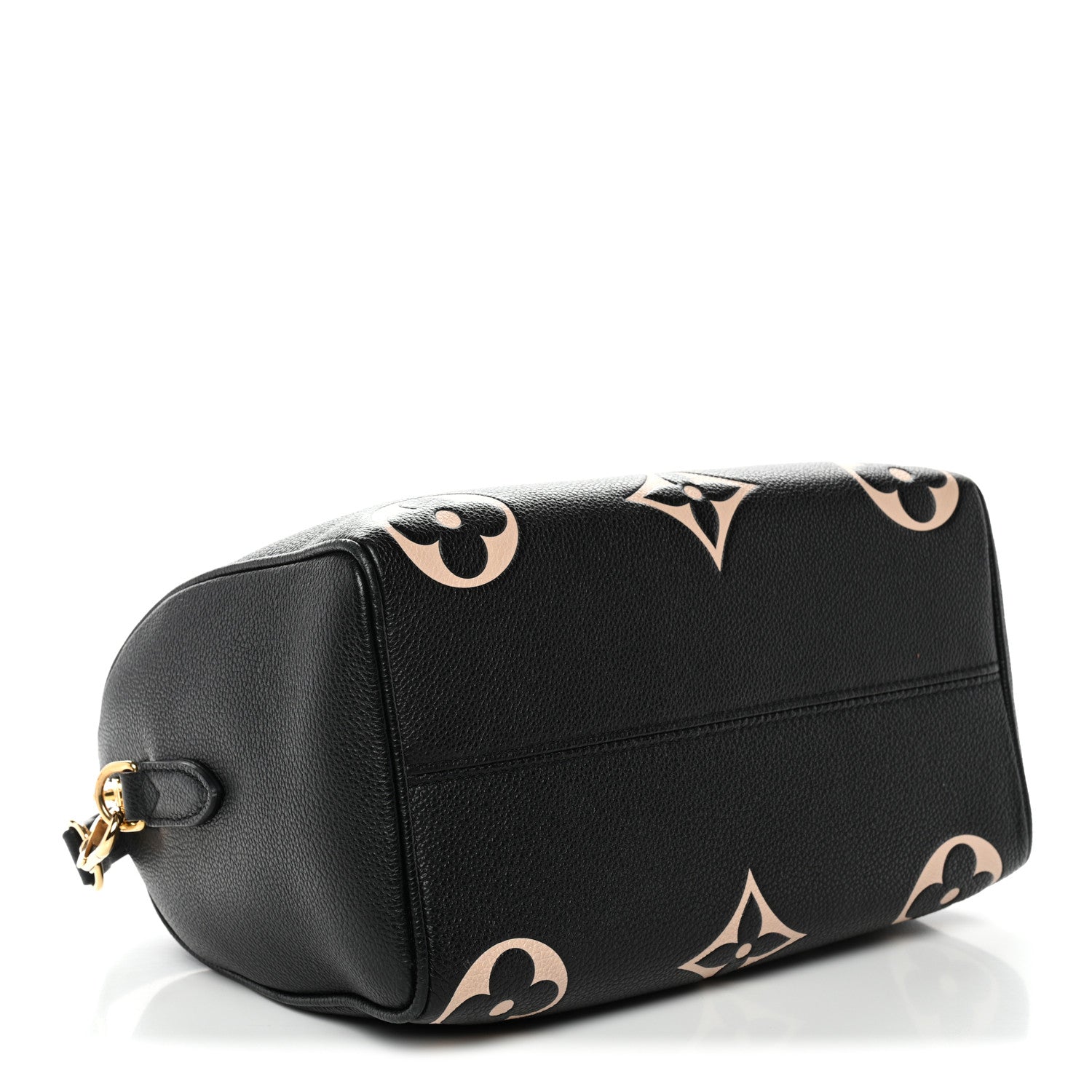 Louis Vuitton Empreinte Monogram Giant Speedy Bandouliere 25 Black Beige