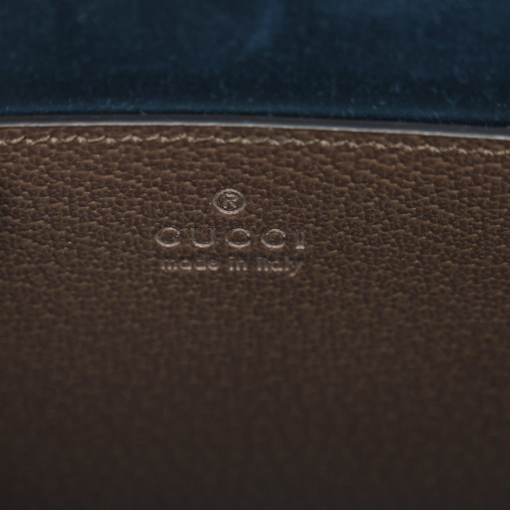 Gucci GG Supreme Monogram Web Small Ophidia Chain Shoulder Bag Brown
