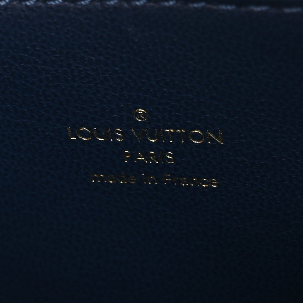 Louis Vuitton Lambskin Embossed Monogram Coussin PM Taupe
