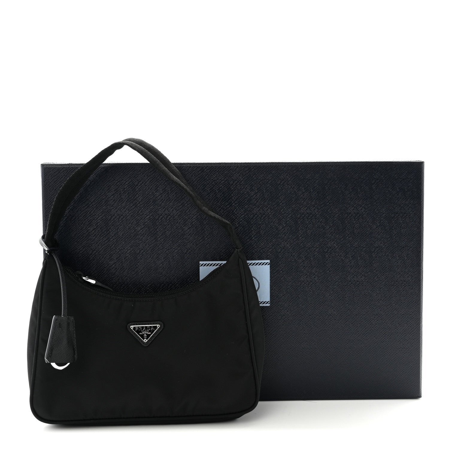 Prada Tessuto Nylon Mini Re-Edition 2000 Bag Black