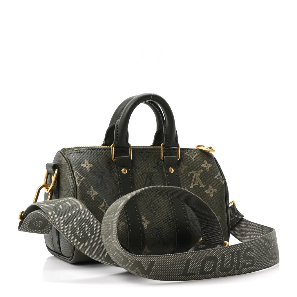 Louis Vuitton Monogram Surplus Keepall Bandouliere 25 Khaki