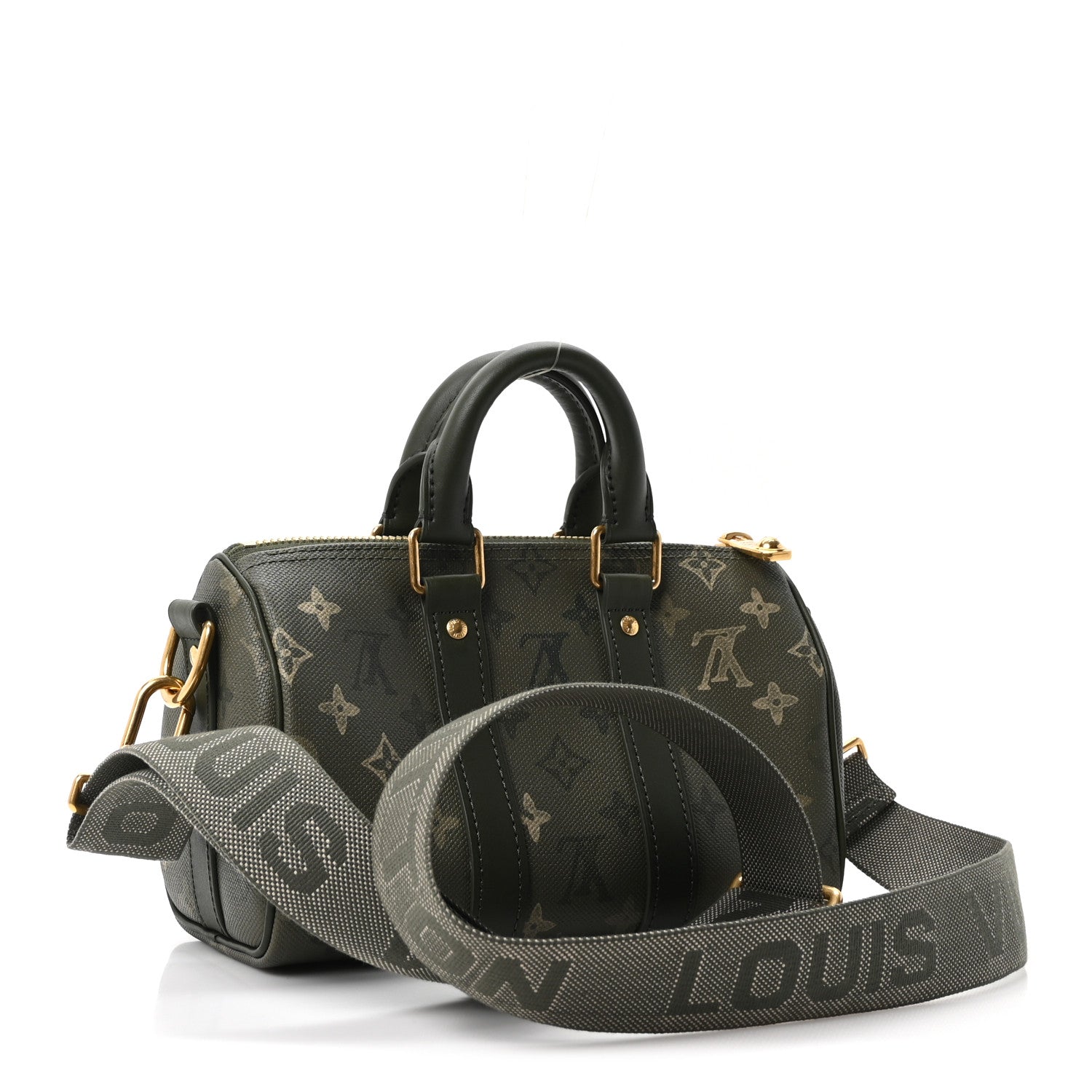 Louis Vuitton Monogram Surplus Keepall Bandouliere 25 Khaki