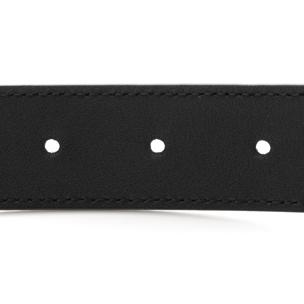 Gucci Calfskin Double G 30mm Belt 80 32 Black