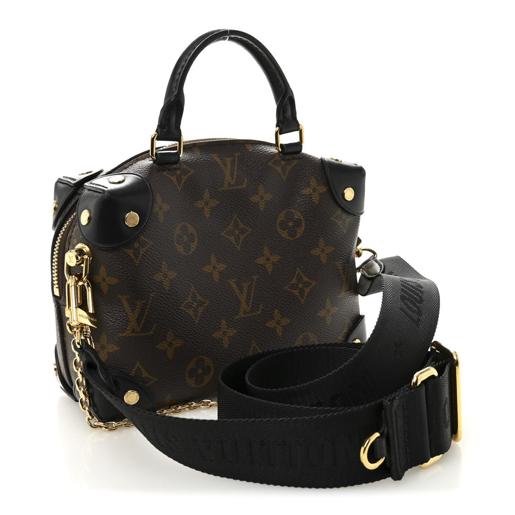 Louis Vuitton Monogram Petite Malle Souple Black