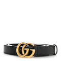 Gucci Calfskin Double G 20mm Belt 85 34 Black