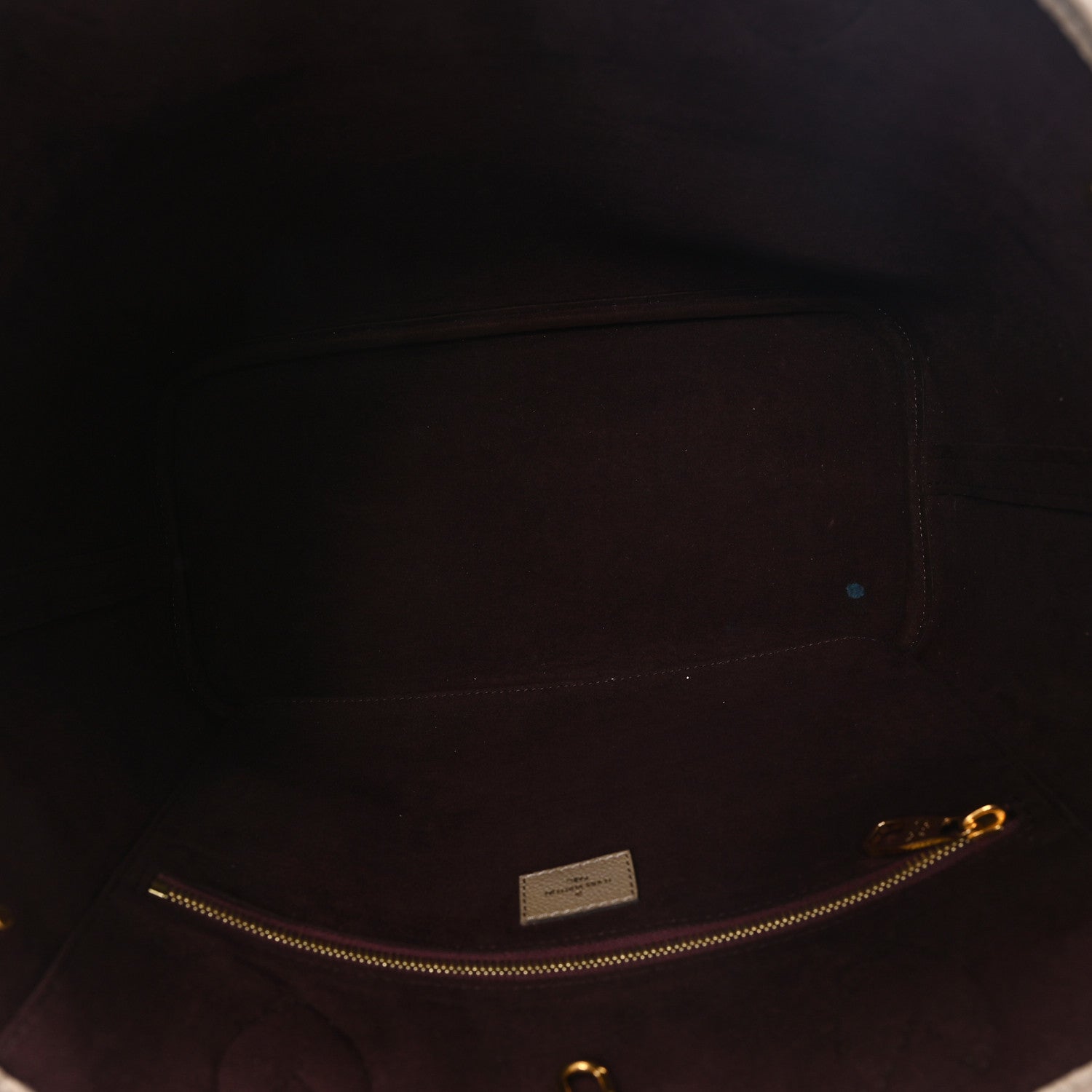 Louis Vuitton Empreinte Monogram Giant Neverfull MM Tourterelle