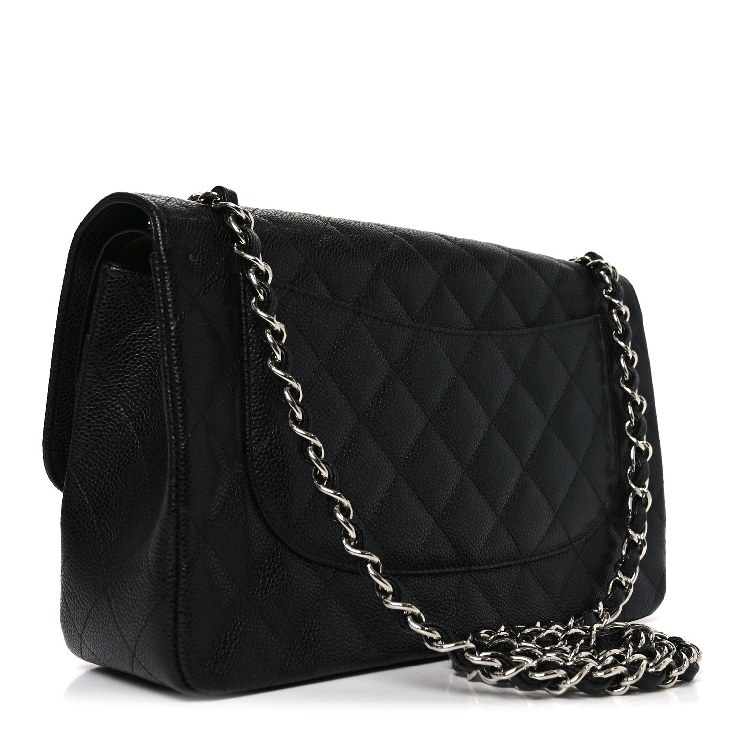 Chanel Caviar Quilted Jumbo Double Flap Black
