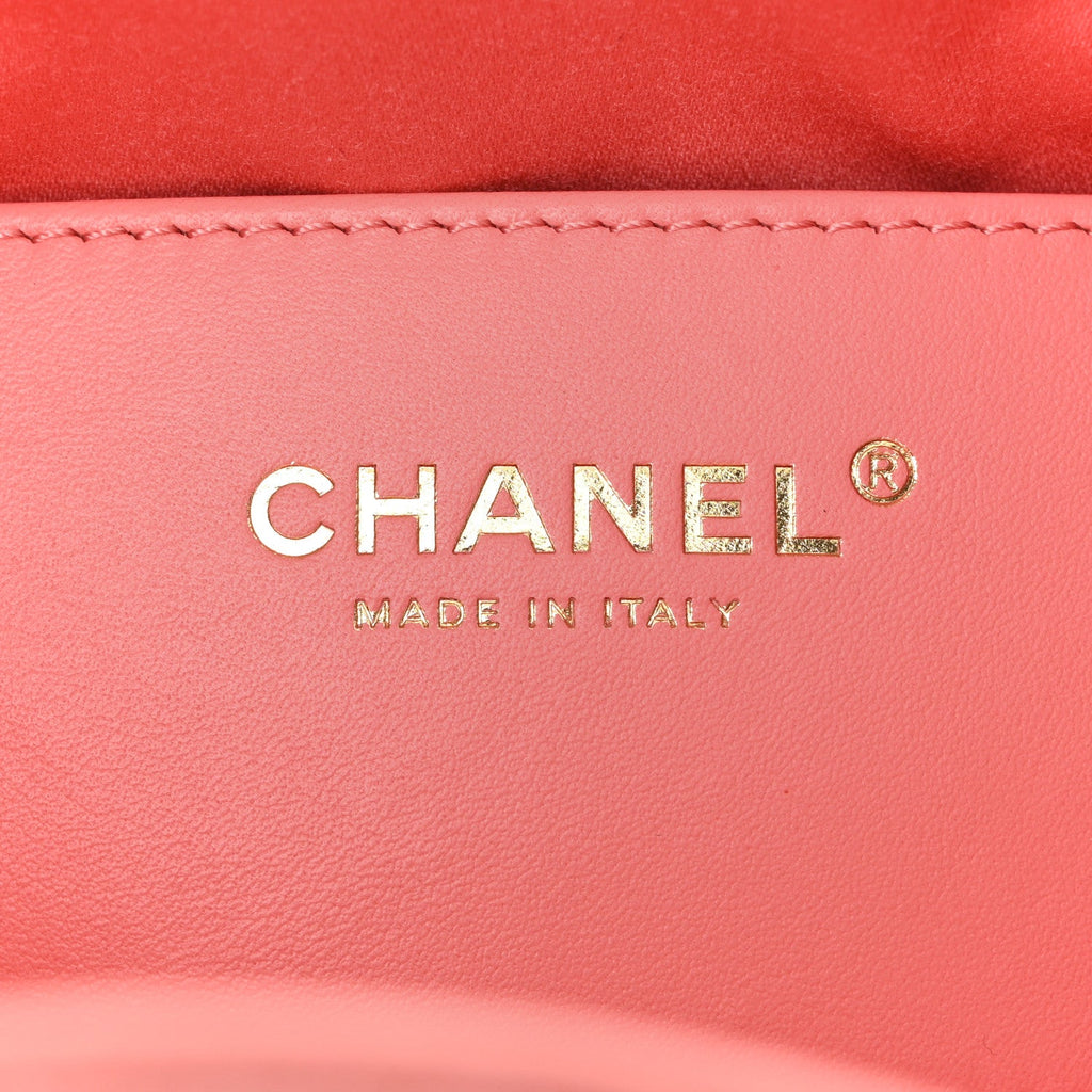 Chanel Suede Quilted Mini Chanel 25 Handbag Pink