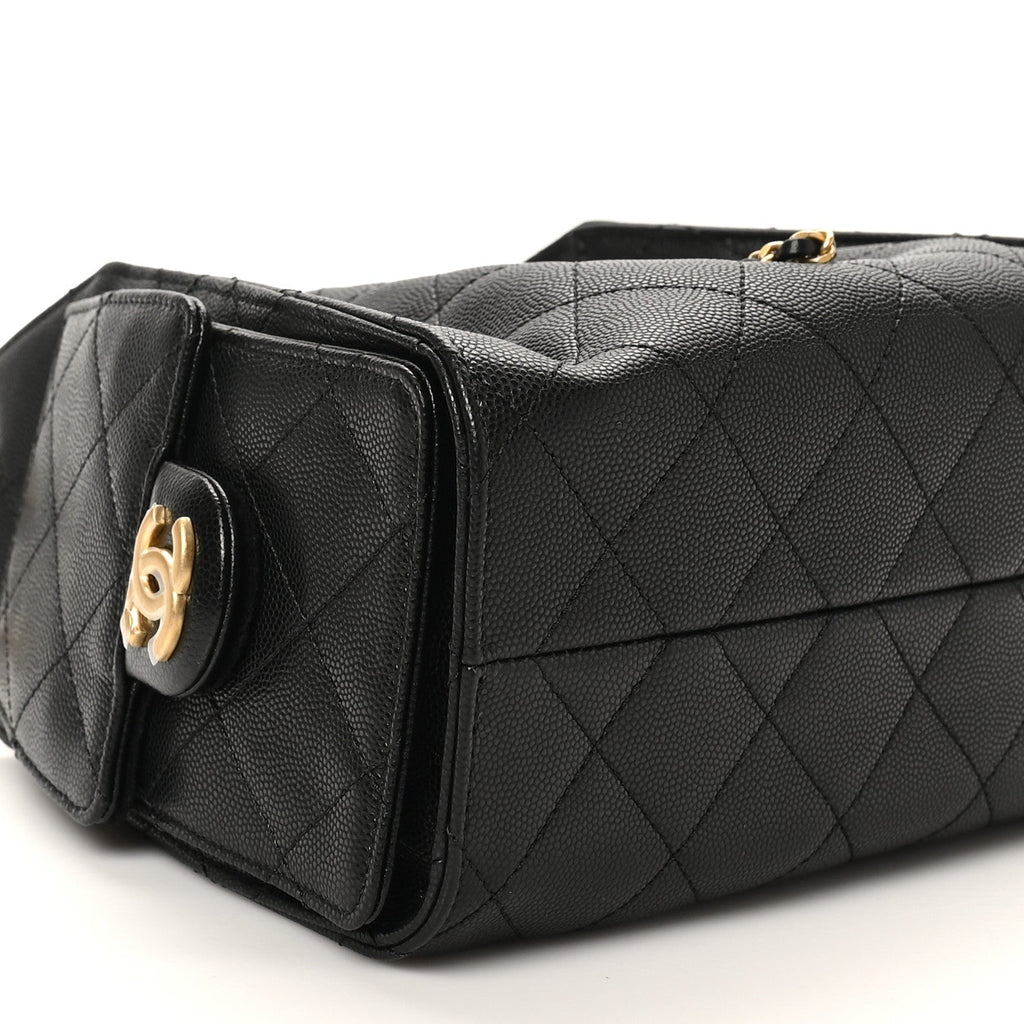 Chanel Caviar Quilted Mini Chanel 25 Handbag Black