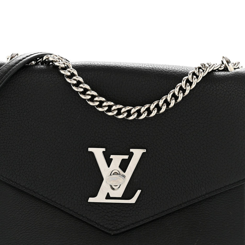 Louis Vuitton Soft Calfskin My Lockme Chain Bag BB Black