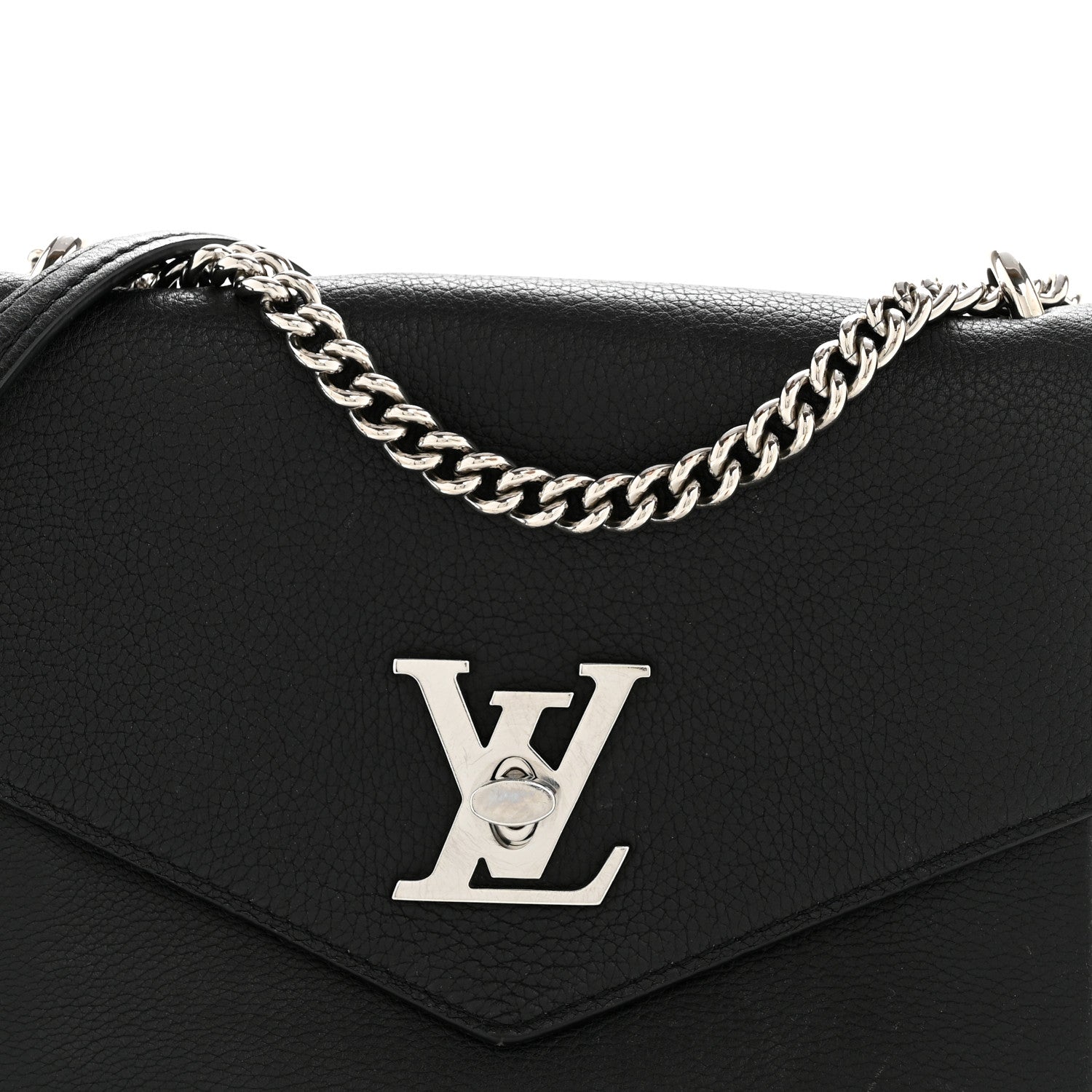 Louis Vuitton Soft Calfskin My Lockme Chain Bag BB Black