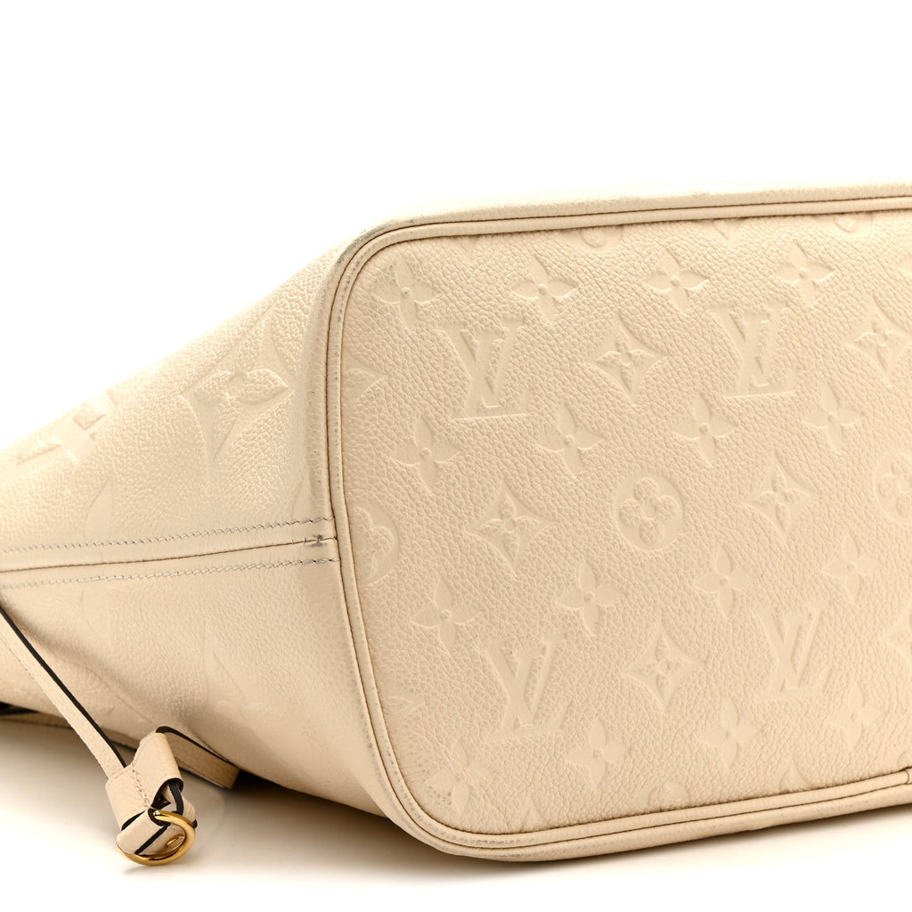 Louis Vuitton Empreinte Monogram Giant Neverfull MM Cream