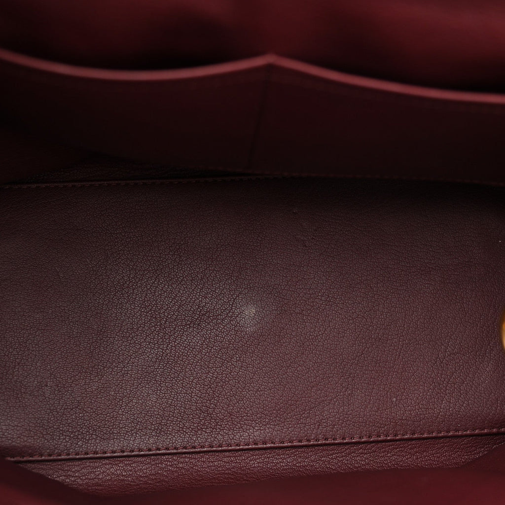 Louis Vuitton Ostrich Lizard Majestueux Tote MM Bordeaux