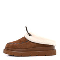 Louis Vuitton Suede Calfskin Shearling Monogram Debossed Cortina Closed Mule 38 Light Beige
