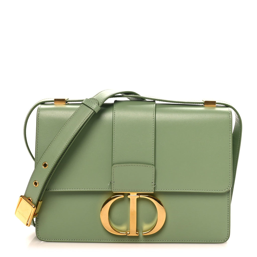 Christian Dior Smooth Calfskin 30 Montaigne Flap Bag Mint Green
