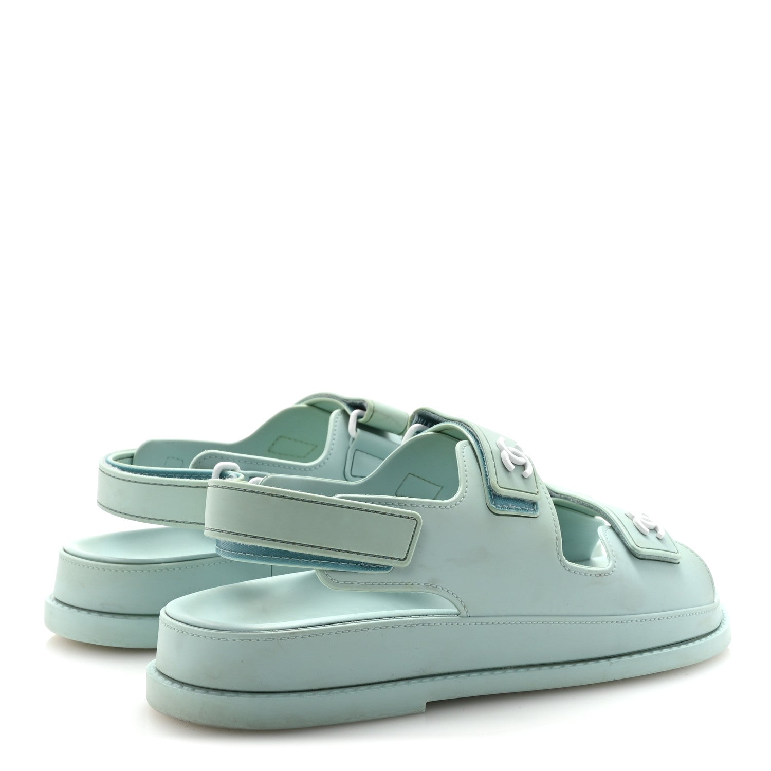 Rubber CC Dad Sandals 39 Light Blue