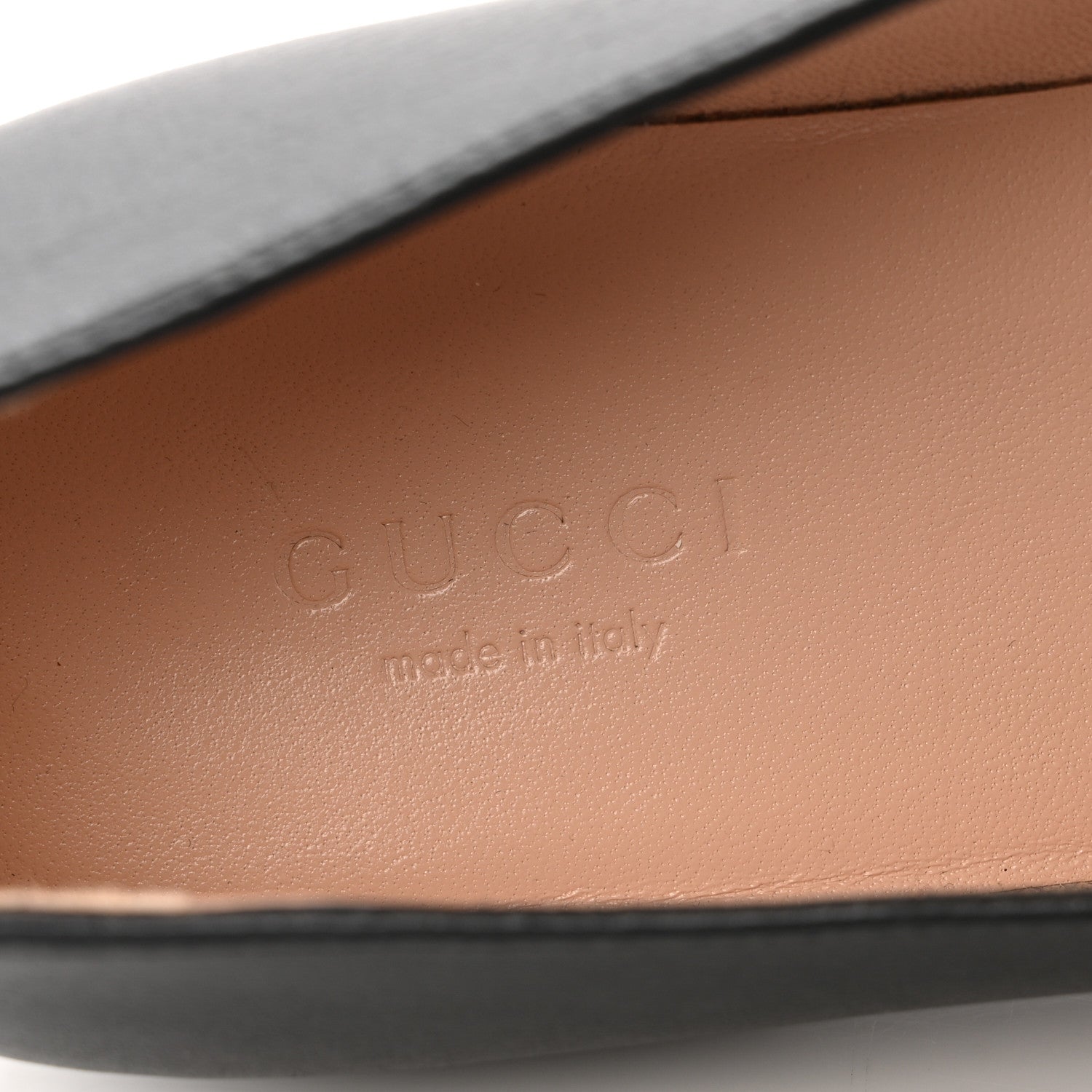 Gucci Calfskin Womens Horsebit Loafers 35.5 Black