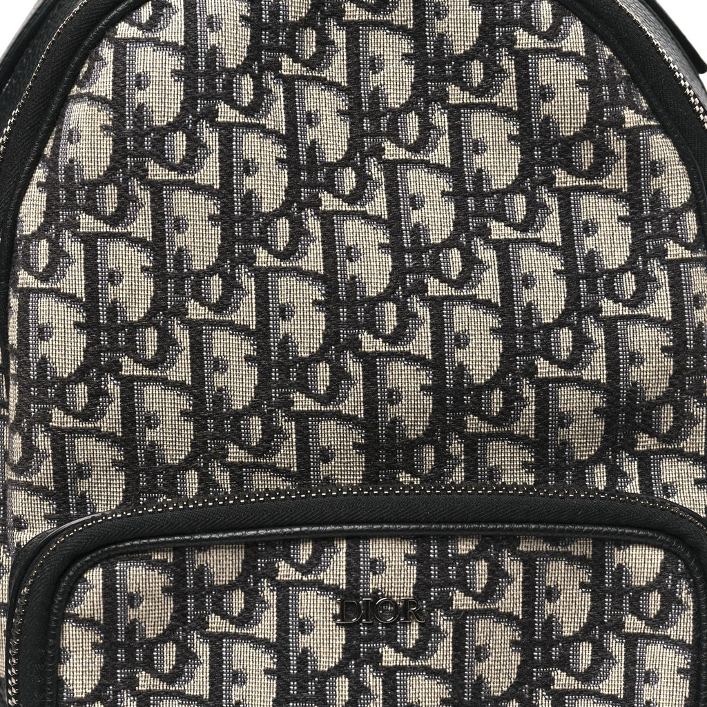 Christian Dior Oblique Mini Rider Backpack Black