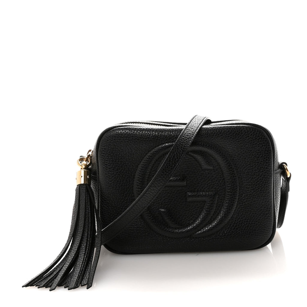 Gucci Pebbled Calfskin Small Soho Disco Bag Black
