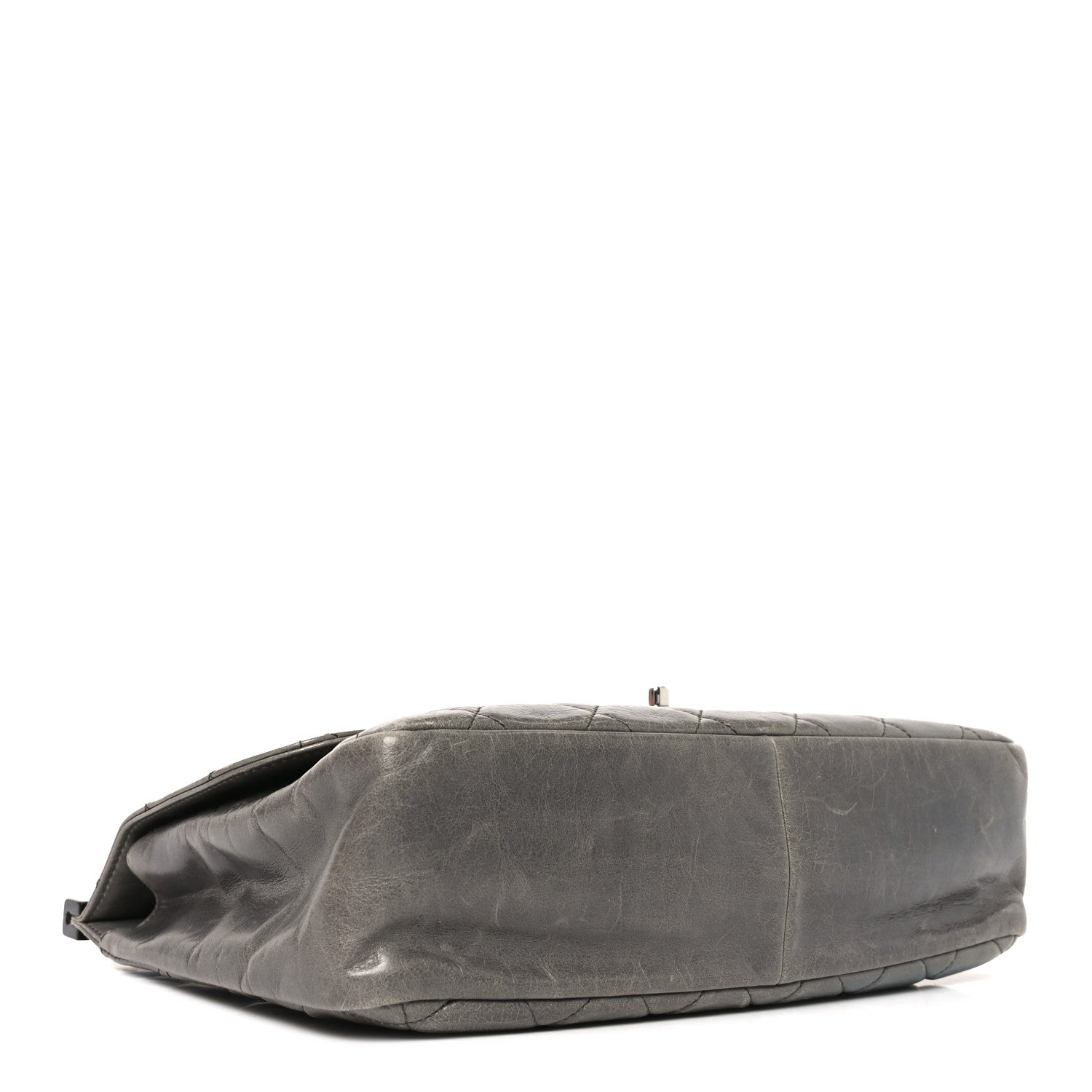 Chanel Glazed Calfskin Quilted Large CC Delivery Tote Grey