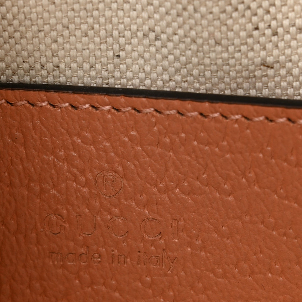 Gucci Monogram Textured Dollar Calfskin Mini Ophidia Shoulder Bag Cloche Rose Pink