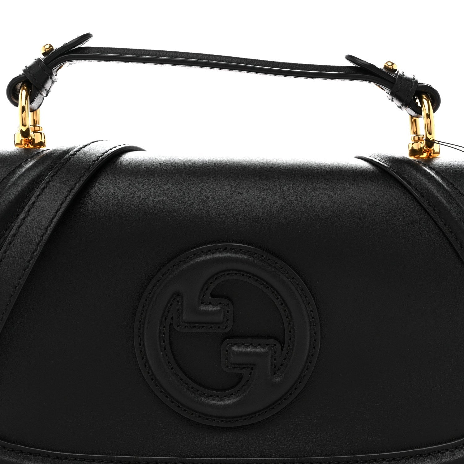 Gucci Arabella Calfskin Medium Blondie Top Handle Bag  Black