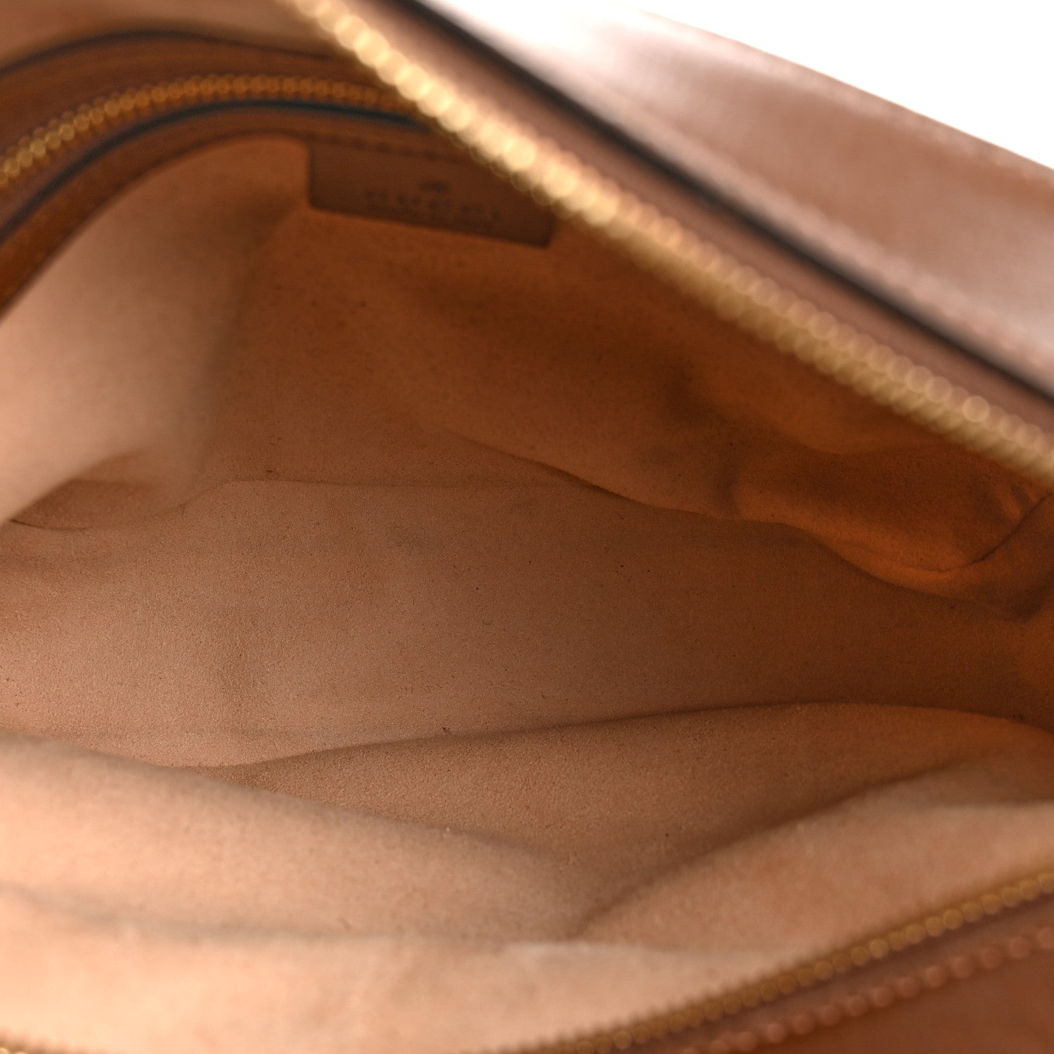 Gucci GG Supreme Monogram Small Horsebit 1955 Shoulder Bag Beige Brown Sugar