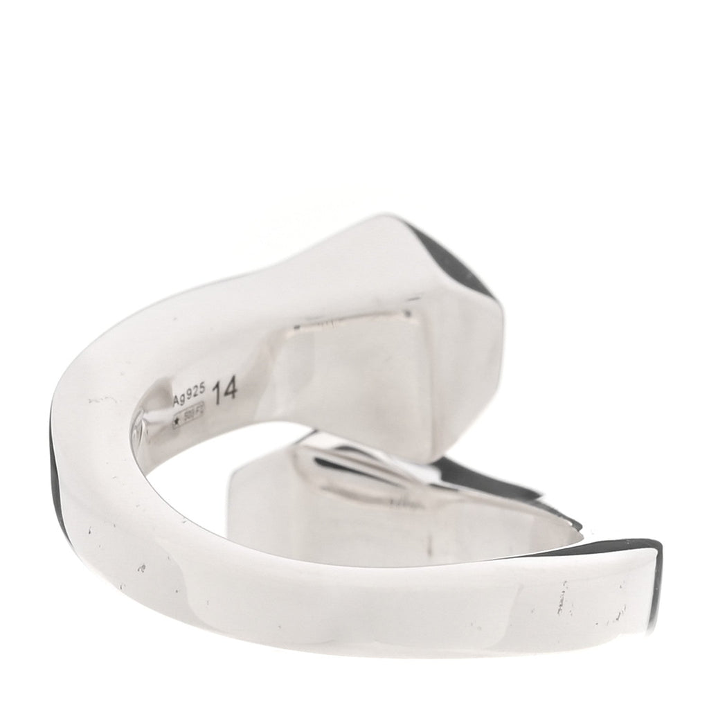 Gucci Sterling Silver Chiodo Double Nail Ring 54 7