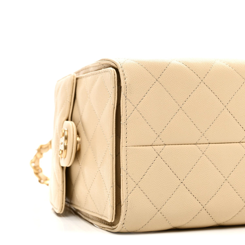 Chanel Caviar Quilted Small Chanel 25 Handbag Light Beige