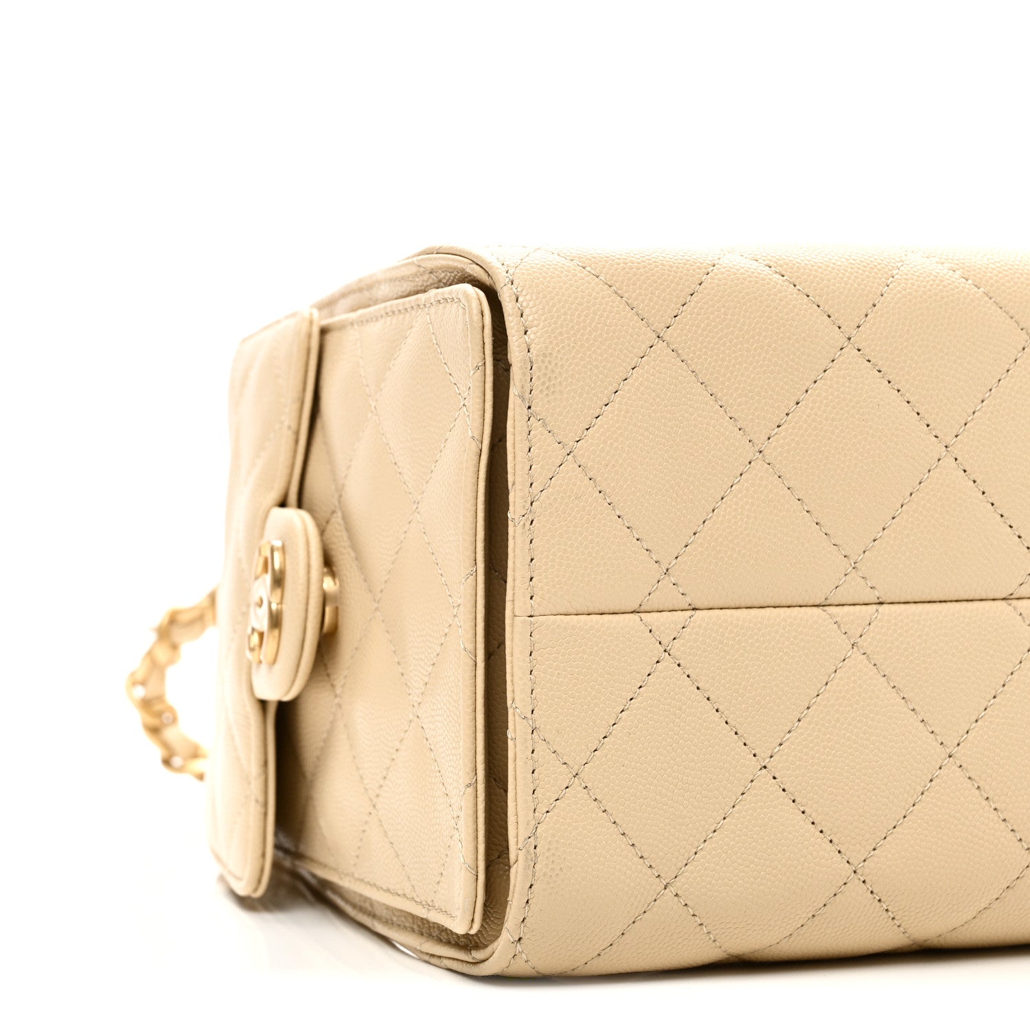 Chanel Caviar Quilted Small Chanel 25 Handbag Light Beige